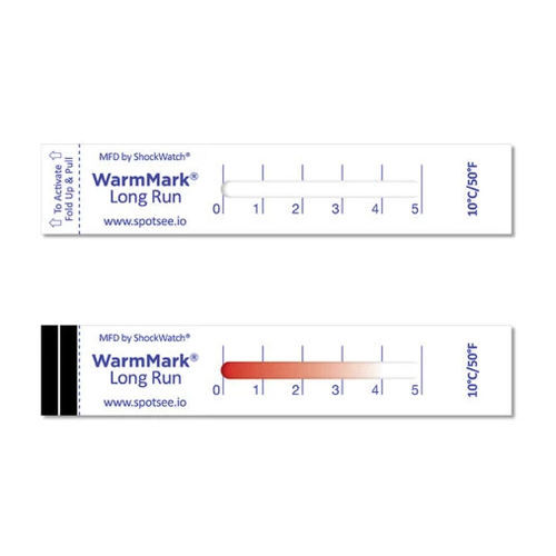 Биодиндикатор для измерения температуры - WarmMark® Long Run - SpotSee - для фармацевтической промышленности