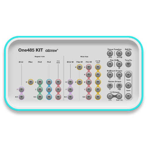 Комплект инструментов для стоматологической имплантологии - One485 - Osstem Implant France