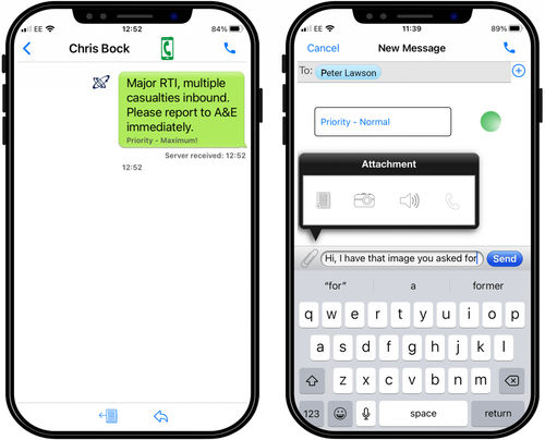Приложение iOS для управления - Multitone Elektronik International GmbH - для обеспечения безопасности / медицинское / для больниц