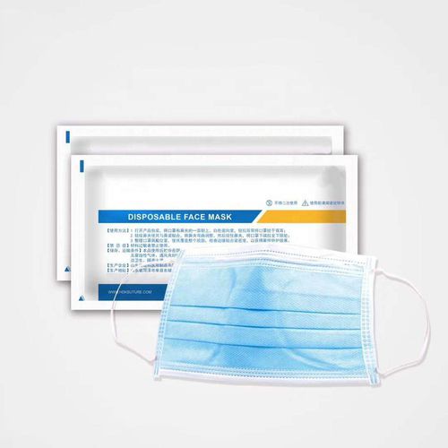 Xирургическая маска для взрослых - Blue Earloop - Sunrise Healthcare Technology - нетканая / одноразовая / трехслойная