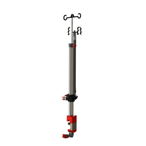 Стойка для сыворотки на рейке - 4362 - Stollenwerk - 2 крюка / для тележки со съемными носилками
