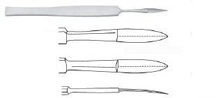 Хирургический нож хрящ - 420 series - jac-cell Medic - для сечения / для ЛОР-хирургии / для пластической хирургии