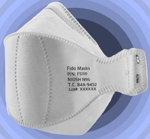 Маска N95 - FS110 - FIDO MASKS CO., LTD. - без латекса / без клапана / в форме чашки