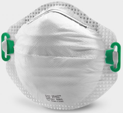Маска N95 - F720 - FIDO MASKS CO., LTD. - без латекса / без клапана / в форме чашки