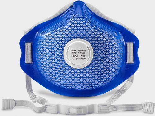 Маска N95 - F810I - FIDO MASKS CO., LTD. - без латекса / с клапаном выдоха / со сменными фильтрами