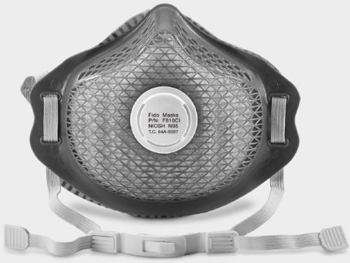 Маска N95 - F810CI - FIDO MASKS CO., LTD. - без латекса / с клапаном выдоха / с активным угольным фильтром