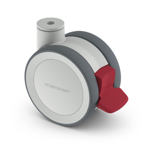 Колесо с тормозом - TW-J-S-100 GP/K H - Manner Oy - из полиамида / из полиуретана