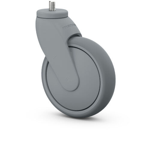 Колесо с тормозом - GKR-S-125 PTE/K 80 M12 - Manner Oy - из полиамида / из каучука / из полипропилена