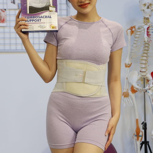Поддерживающий пояс для пояснично-крестцовой зоны - Physio+Fit - V2U Healthcare - для взрослых / полужесткий / L
