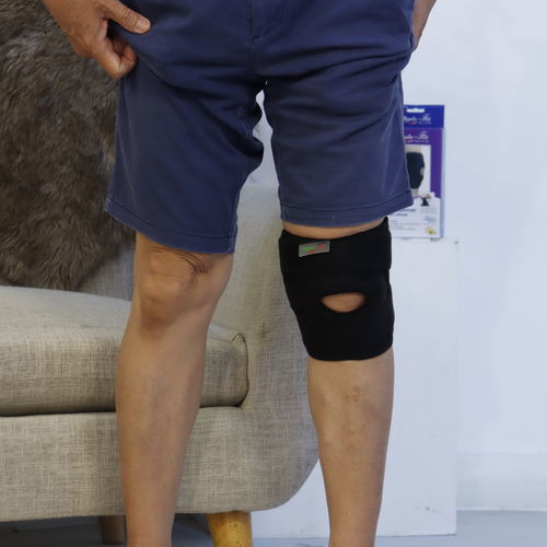 Поддерживающая повязка для колена - Physio+Fit - V2U Healthcare - с открытым коленом