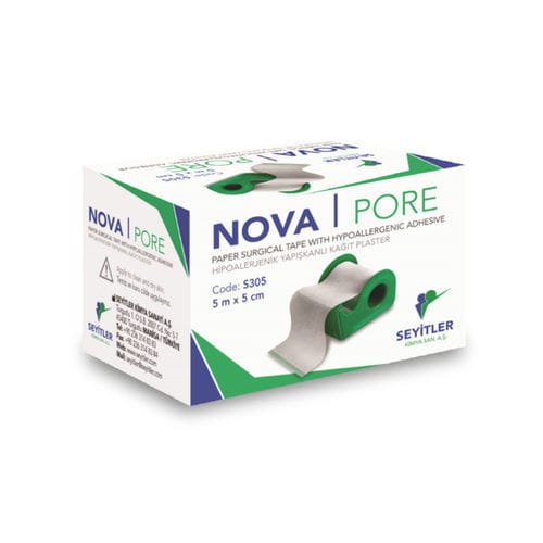 Хирургическая лента из полиэстера - Nova Pore - Seyitler - из вискозы / воздухопроницаемая / гипоаллергенная