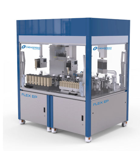 Полностью автоматизированное устройство подготовки проб - FLEX EP - Chemspeed Technologies AG - для фармацевтической промышленности / напольное