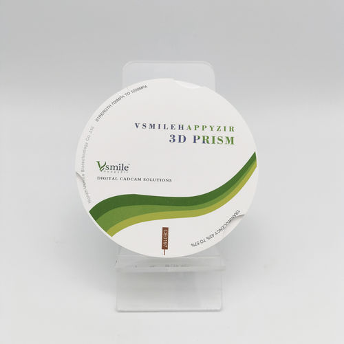 Циркониевый стоматологический материал - 3D Prism - Hunan Vsmile Biotechnology Co. Ltd - для стоматологических вкладок / для стоматологических накладок / CFAO