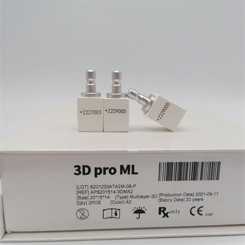 Циркониевый стоматологический материал - 3D Pro ML - Hunan Vsmile Biotechnology Co. Ltd - CFAO / полупрозрачный
