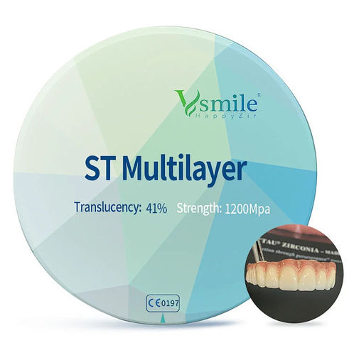 Циркониевый стоматологический материал - ST - Hunan Vsmile Biotechnology Co. Ltd - для стоматологической лаборатории / полупрозрачный