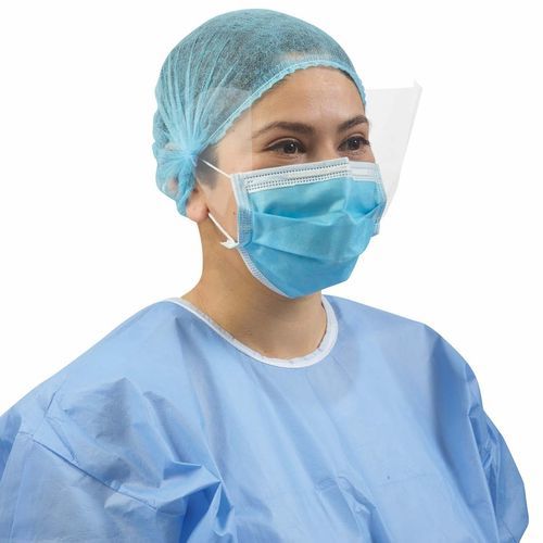 Xирургическая маска типа IIR - TEC- MVISL_01 - Tecman Advanced Healthcare Products - с забралом / для одноразового использования / трехслойная