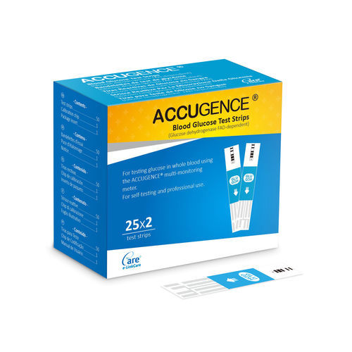 Тест-полоска для диабета - ACCUGENCE ® - e-LinkCare Meditech - для определения гематокрита / гликемии / крови