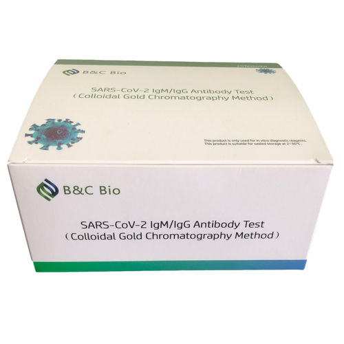 Набор для теста COVID-19 - Shanghai B&C Biological Technology Co.,Ltd - для антитела / иммуноглобулин M / IgG