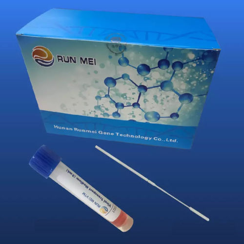 Лабораторная пробирка - 3822009000 - HUNAN RUNMEI GENE TECHNOLOGY CO.,LTD - с плоским дном / для горла / для слюны