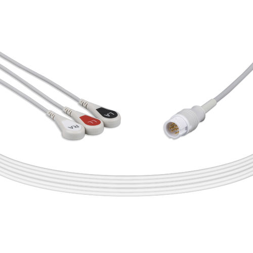 Медицинский кабель ЭКГ - 2385S - Unimed Medical Supplies - 3 провода / для Philips / для Nihon Kohden