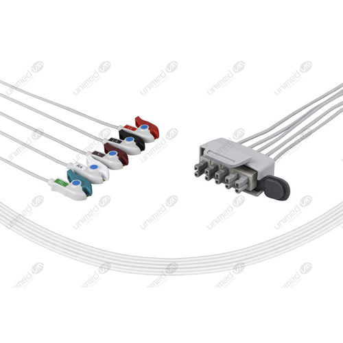 Медицинский кабель ЭКГ - AT5-90P - Unimed Medical Supplies - 5 проводов / для Philips
