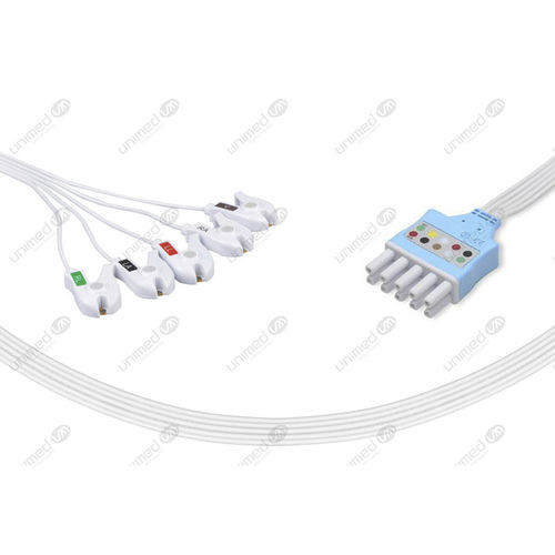Медицинский кабель ЭКГ - SL5-90DP - Unimed Medical Supplies - 5 проводов