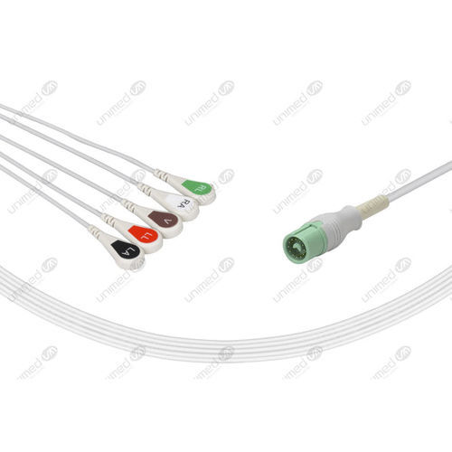 Медицинский кабель ЭКГ - 2559S - Unimed Medical Supplies - 5 проводов / для Mindray / для Fukuda Denshi