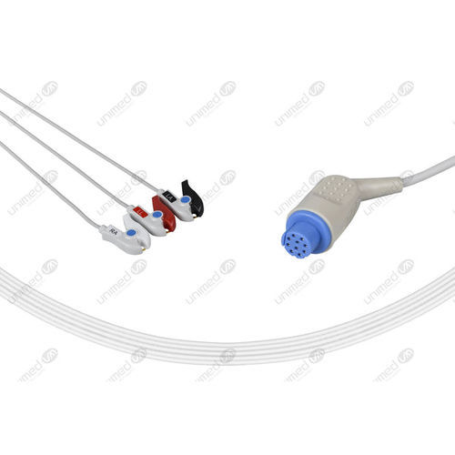 Медицинский кабель ЭКГ - 2395P - Unimed Medical Supplies - 3 провода / многоразовый