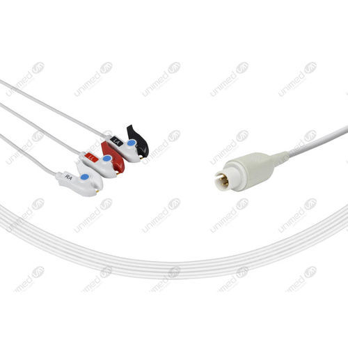Медицинский кабель ЭКГ - 2305P - Unimed Medical Supplies - 3 провода / для Mortara / многоразовый