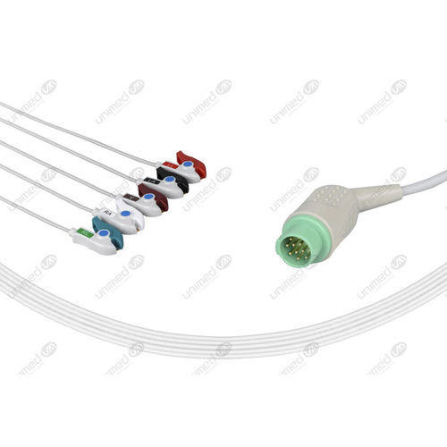 Медицинский кабель ЭКГ - 2599P - Unimed Medical Supplies - 5 проводов / для Fukuda Denshi / многоразовый