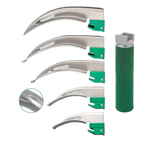 Клинок для ларингоскопа Макинтош - MI - 1049-01 - Medicta Instruments - из нержавеющей стали / из пластика / оптоволоконный