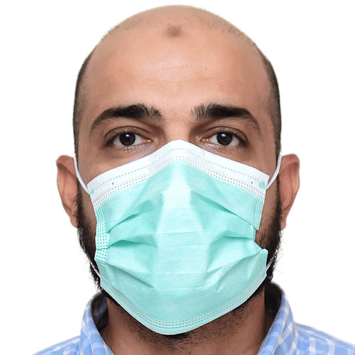 Xирургическая маска типа IIR - FVSurgical - для взрослых / упаковка 50 штук / зеленая
