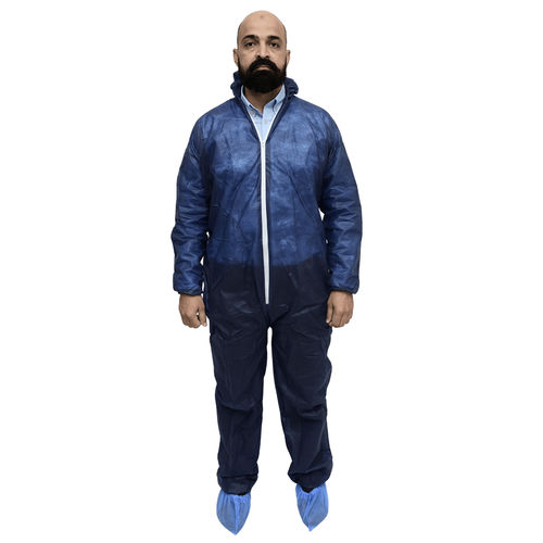 Защитный комбинезон унисекс - 30 GSM Spun - FVSurgical - для одноразового применения / нетканая / синяя