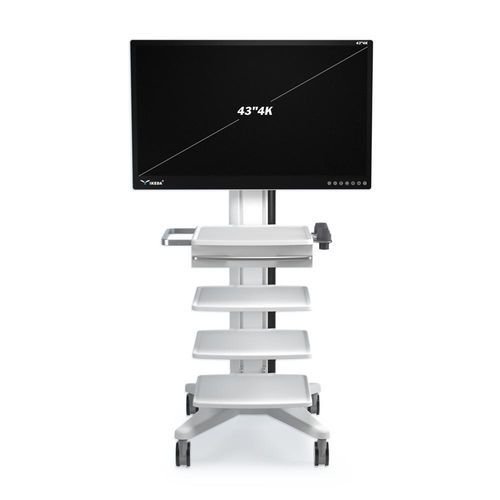 Медицинская тележка - YKD-2100B - AKX - для эндоскопии / 2 уровня / с креплением для экрана
