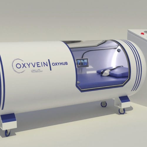 Барокамера для оксигенотерапии - Oxyhub - Oxyvein Hyperbaric - на колесиках / одноместная