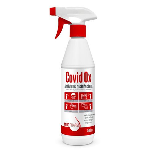 Дезинфицирующее средство для полов и поверхностей - CovidOx  - MidoPharm - жидкость / 500 мл / на спиртовой основе