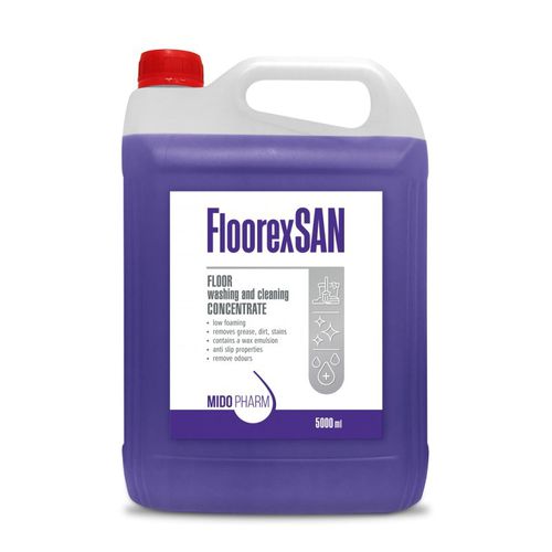 Дезинфицирующее средство для полов - FLOOREX SAN - MidoPharm - жидкость / 5000 мл / на спиртовой основе