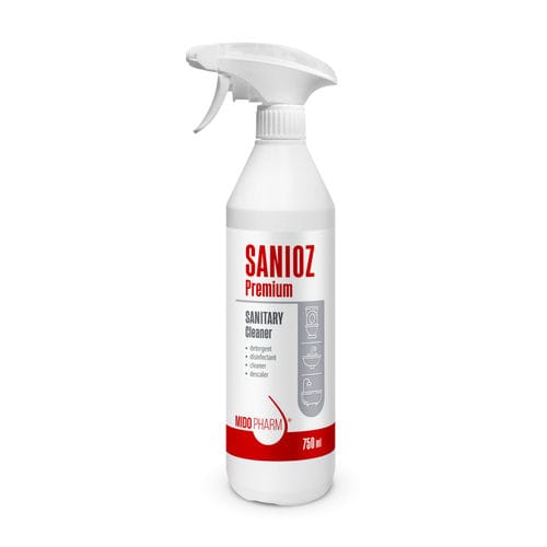 Дезинфицирующее средство для полов и поверхностей - SANIOZ PREMIUM - MidoPharm - жидкость / 750 мл / на основе кислоты