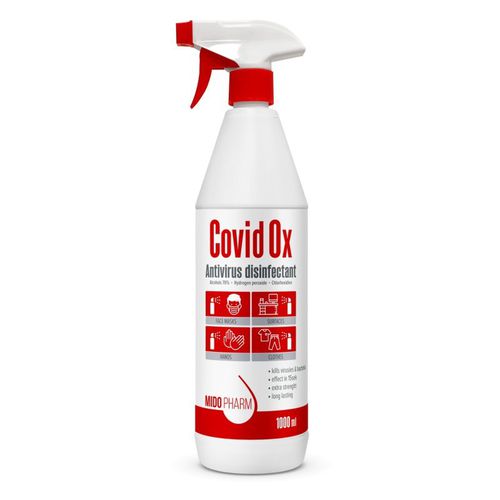 Дезинфицирующее средство для полов и поверхностей - CovidOx  - MidoPharm - жидкость / 1000 мл / на спиртовой основе