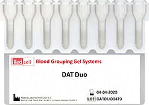 Набор для теста для определения группы крови - RCDATDUO - Redcell Biotechnology - IgG / крови