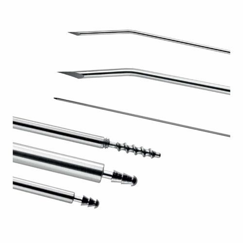 Лапароскопическая канюля для всасывания - Spectra Medical Devices - изогнутая / из нержавеющей стали