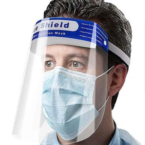 Защитный экран для лица из полиэтилена - KB Medical Group - на все лицо / унисекс / с защитой от запотевания