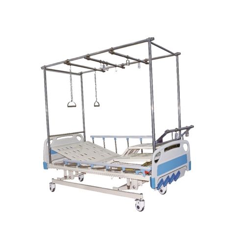 Медицинская кровать - XF8052 - Foshan Xufeng Medical Technology Co., Ltd. - ручная / с регулируемой высотой / на роликах