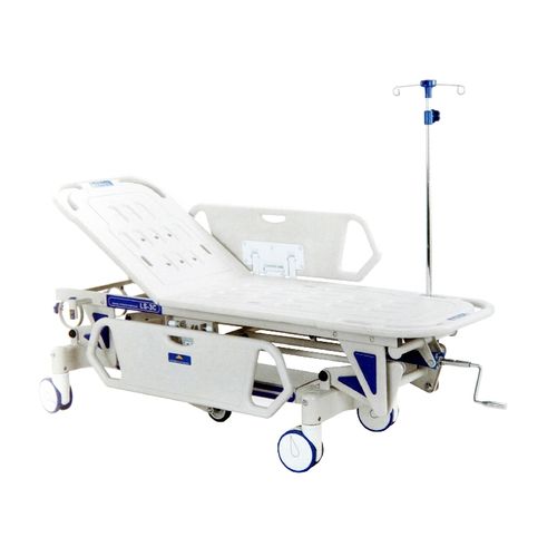 Тележка-каталка перекладчик пациента - XF182 - Foshan Xufeng Medical Technology Co., Ltd. - ручная / с регулируемой высотой / с регулируемой спинкой