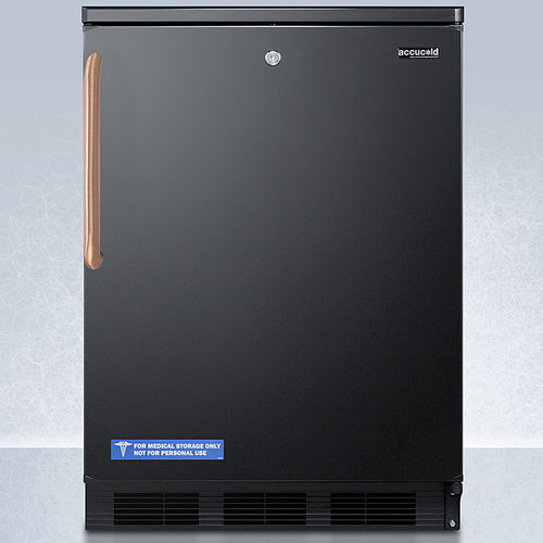 Медицинский холодильник - FF7LBLKTBC - Summit Appliance - в виде шкафа / 1 дверца / с автоматической разморозкой
