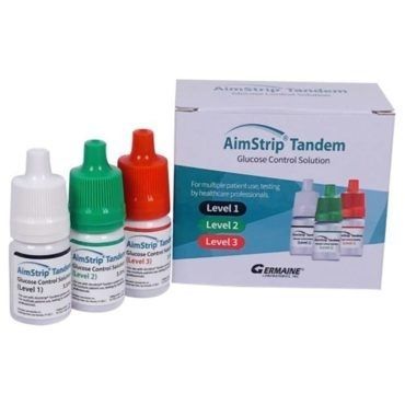 Реактив в растворе - AimStrip® - Germaine Laboratories - для диагностики / для контроля качества / на глюкозу