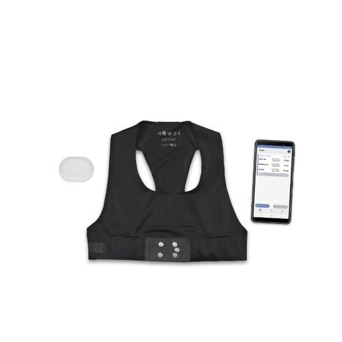 Монитор контроля жизненных функций носимый - HOWDY SENIOR - Comftech - для ЭКГ / частоты сердечных сокращений / частота дыхания