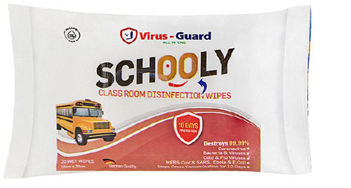 Очищающие салфетки для полов и поверхностей - Schooly - Virus Guard Dezenfektan Sti Ltd - 20 штук