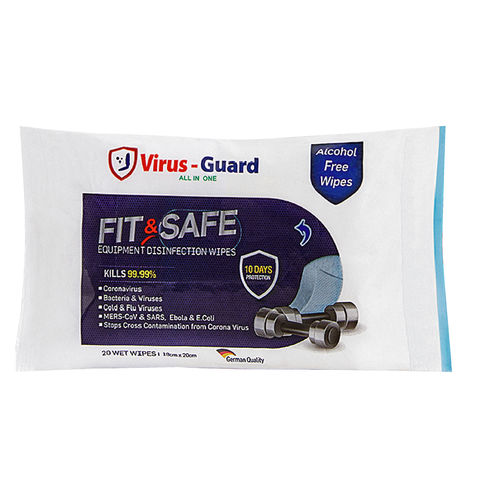 Очищающие салфетки для полов и поверхностей - Fit &amp; Safe - Virus Guard Dezenfektan Sti Ltd - 20 штук