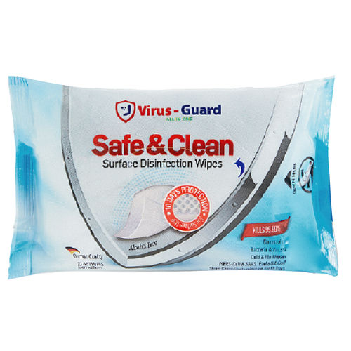 Очищающие салфетки для полов и поверхностей - Safe and Clean - Virus Guard Dezenfektan Sti Ltd - 20 штук